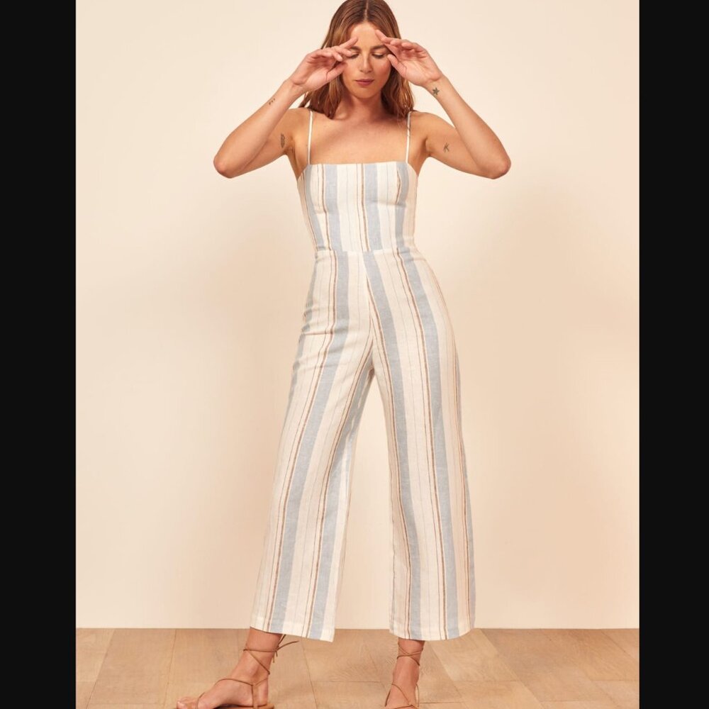 Reformation Elm Linen Jumpsuit